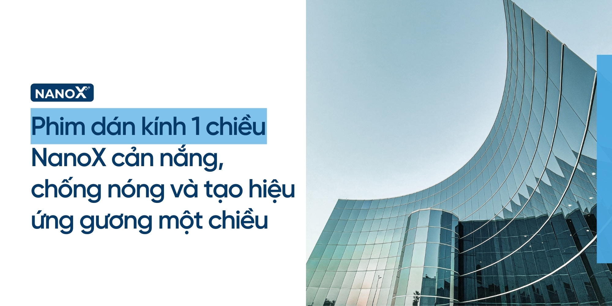 giấy dán kính 1 chiều AMC cho khả cản nắng, chống nóng và tạo hiệu ứng gương một chiều