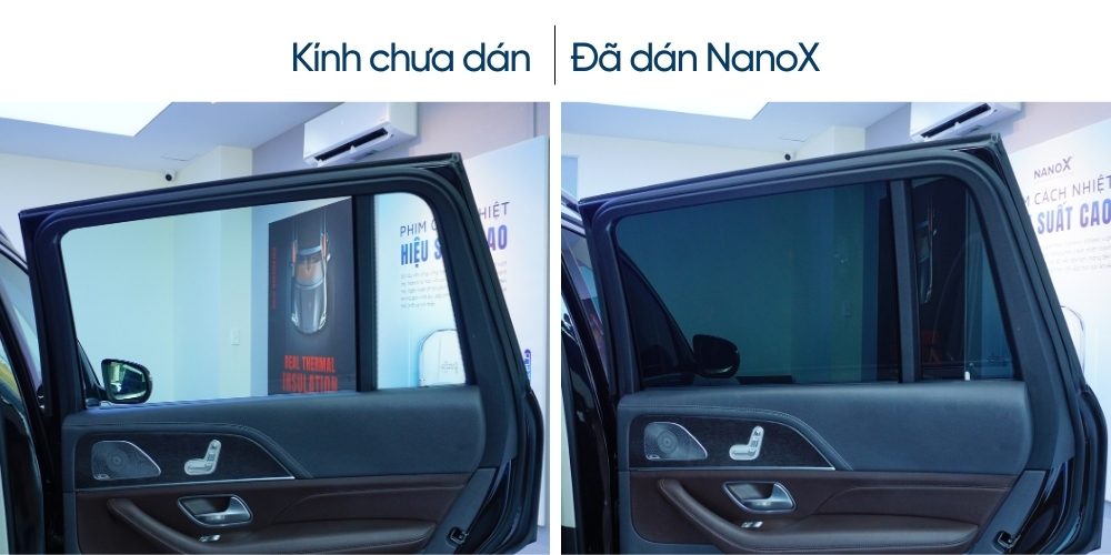 Dán phim cách nhiệt kính sườn ô tô