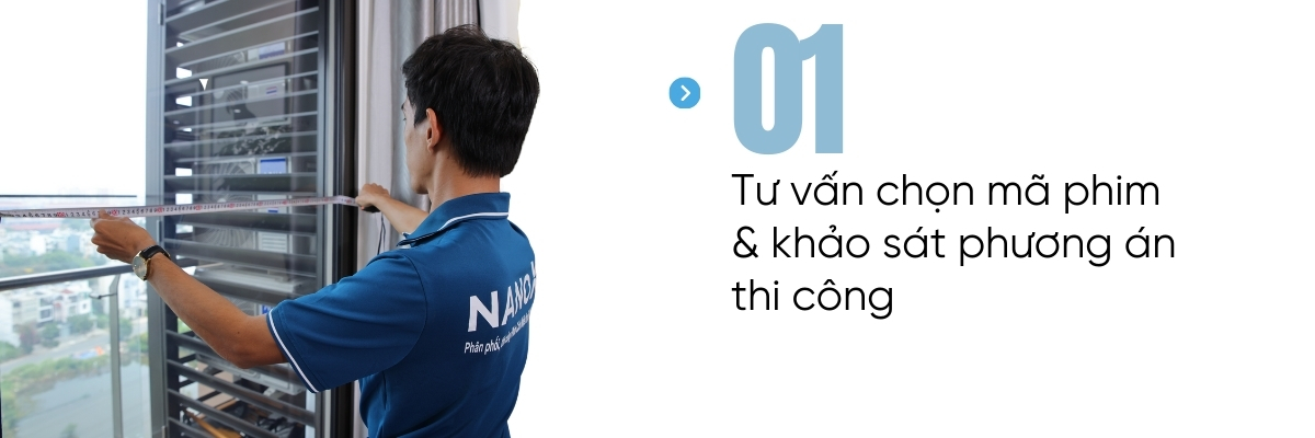 Bước 1 - Tư vấn chọn mã phim và khảo sát phương án thi công