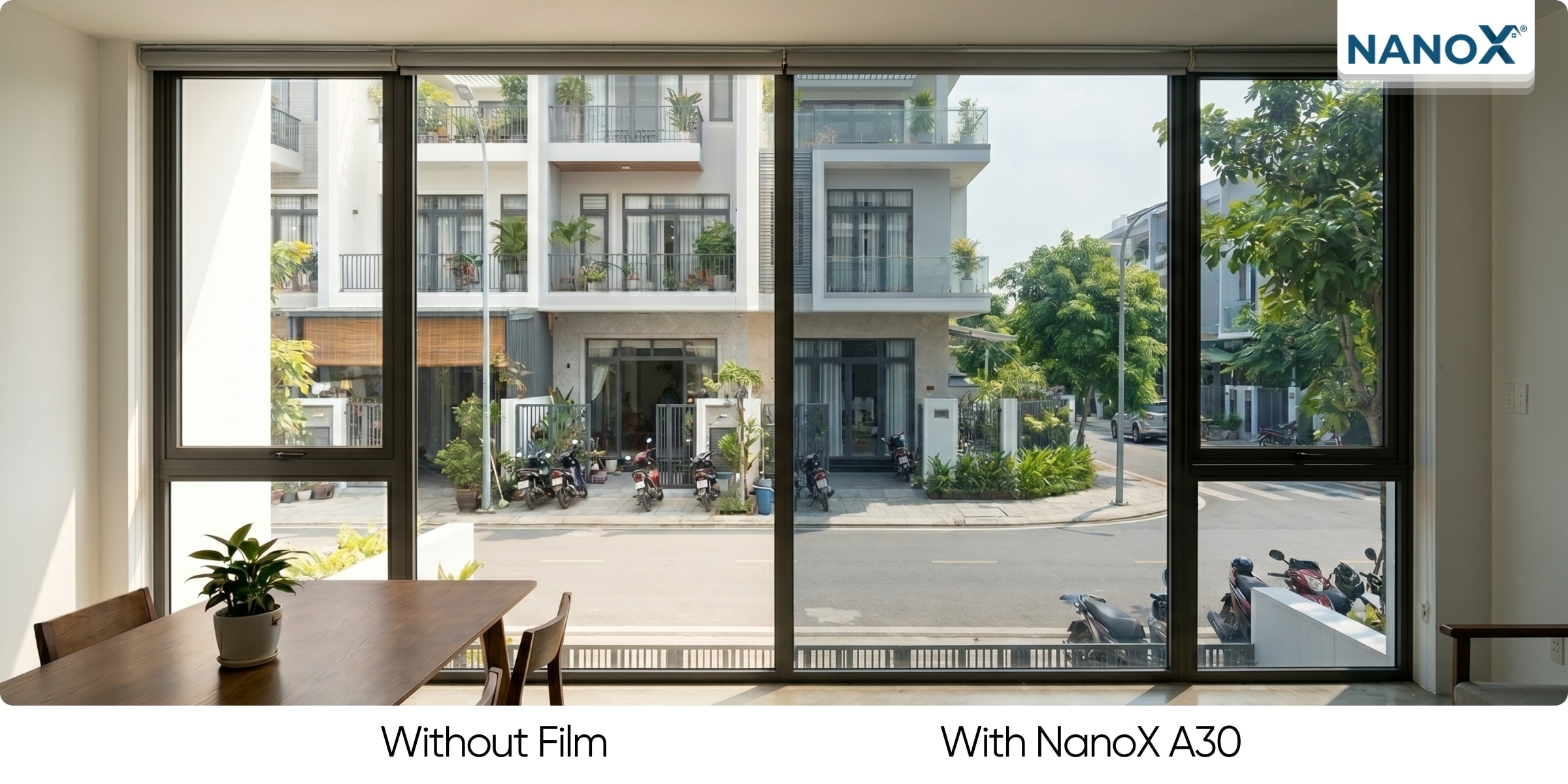 AMC A30 mang lại hiệu quả giảm chói rõ rệt