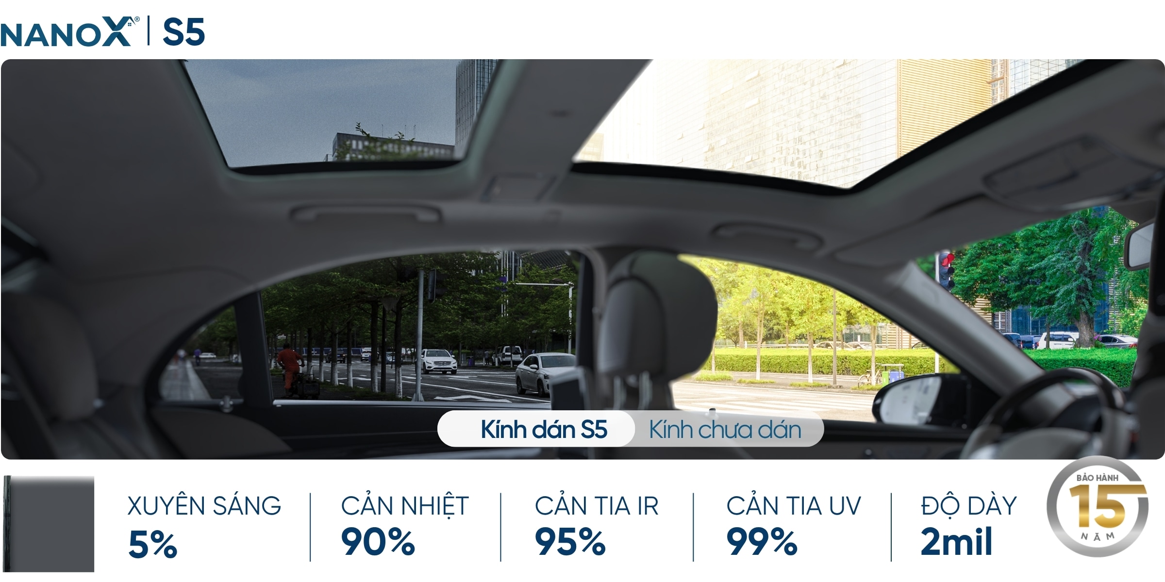 Phim cách nhiệt kính sườn AMC S5