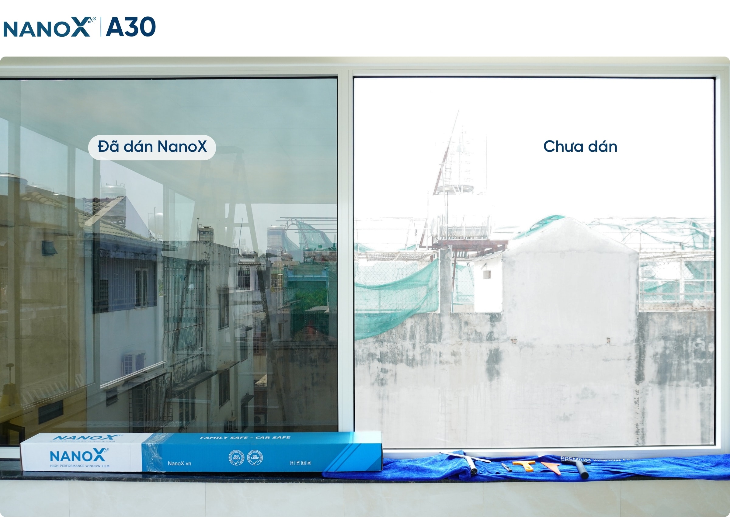 Hình ảnh thi công thực tế mã phim AMC A30