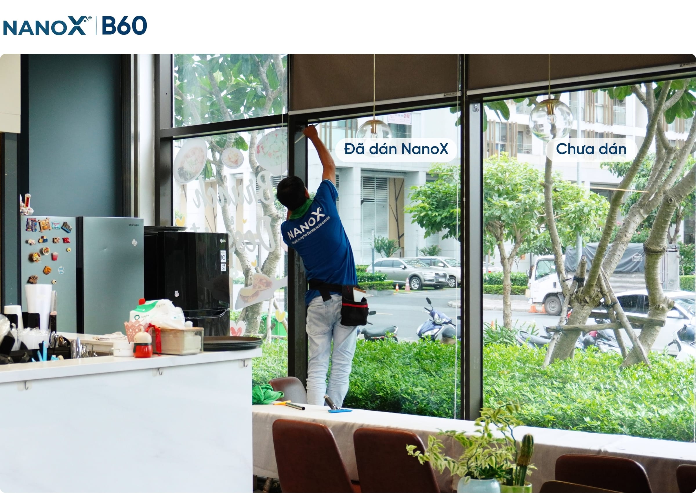 Hình ảnh thi công thực tế mã phim AMC B60