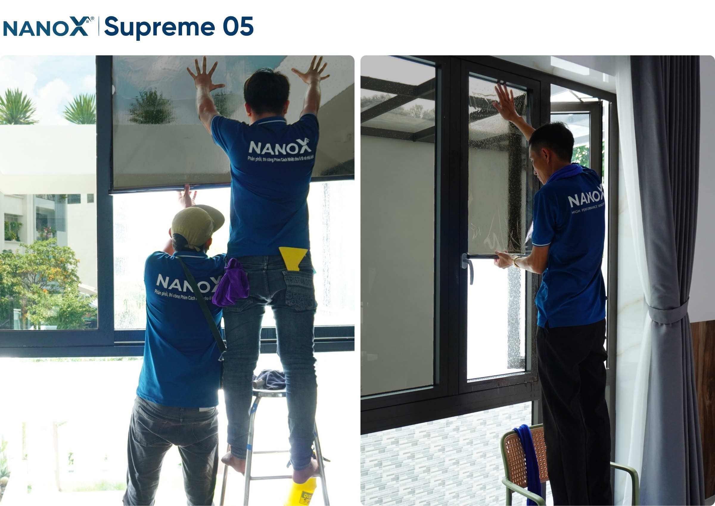 Hình ảnh thi công thực tế mã phim AMC Supreme 05