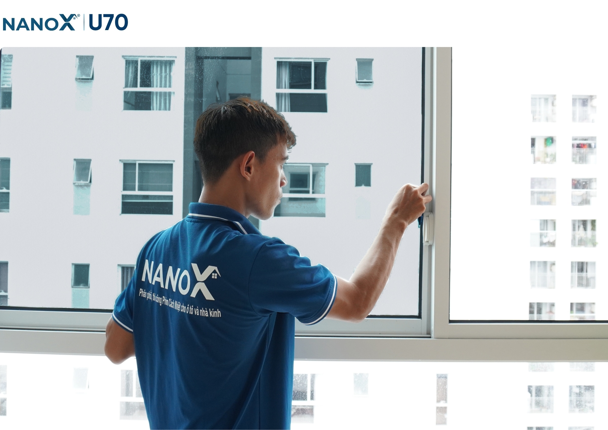 Hình ảnh thi công thực tế mã phim nhà kính AMC U70