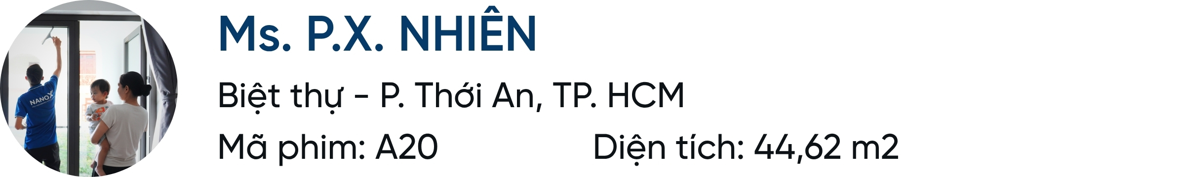 Khách hàng dán phim cách nhiệt AMC A30 tại biệt thự phường Thới An