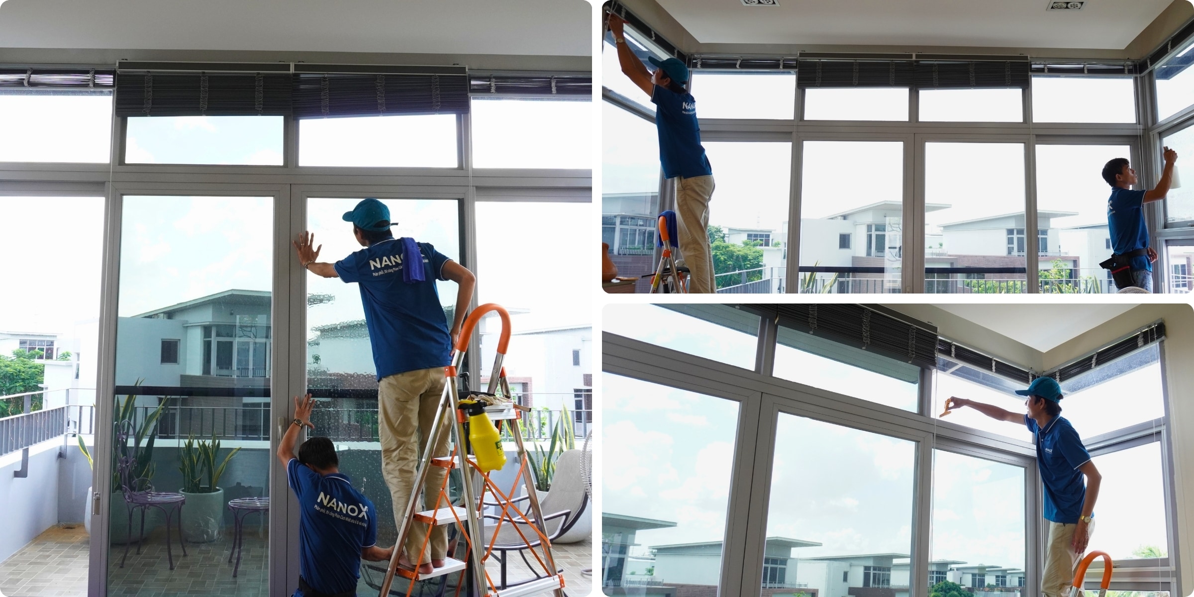 Khách hàng dán phim cách nhiệt AMC B15 tại biệt thự Riviera Cove