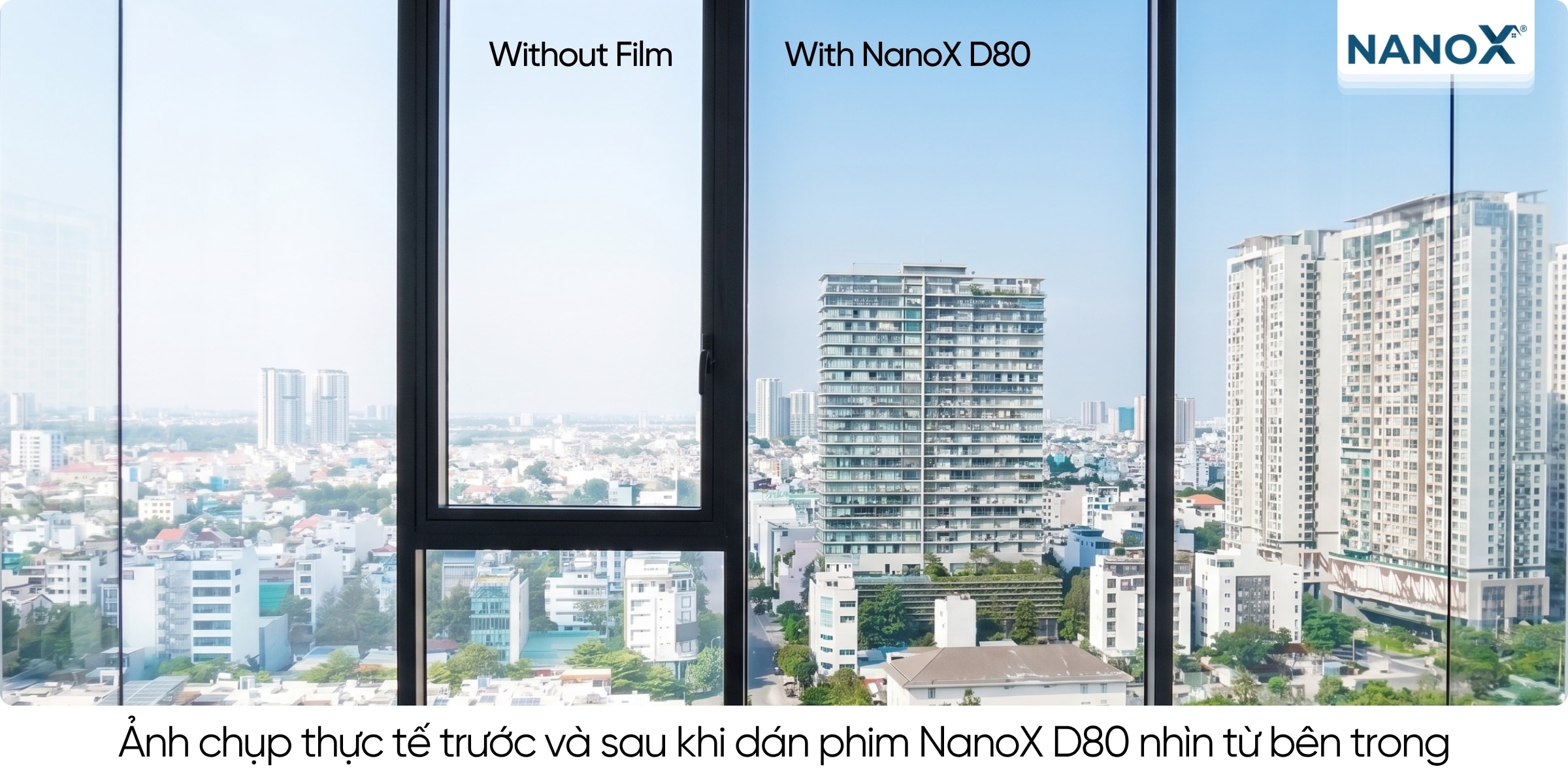 Phim cách nhiệt AMC D80 có độ xuyên sáng cao nhất trong các dòng phim cách nhiệt nhà kính AMC